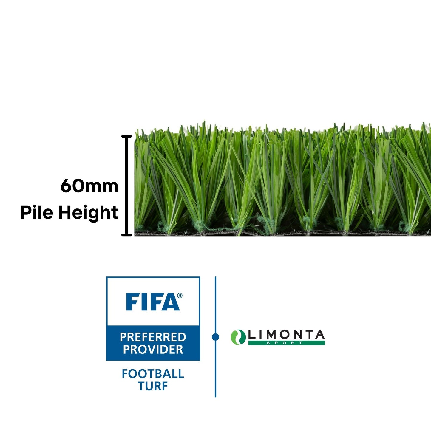 Artificial Turf (FIFA Certified) - DUO Shape 60 (Limonta Sport)