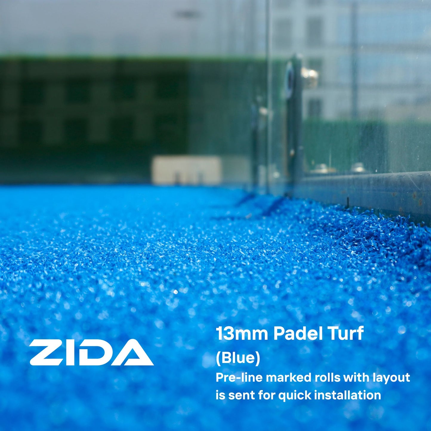 ZIDA Padel Turf (Blue) 13mm