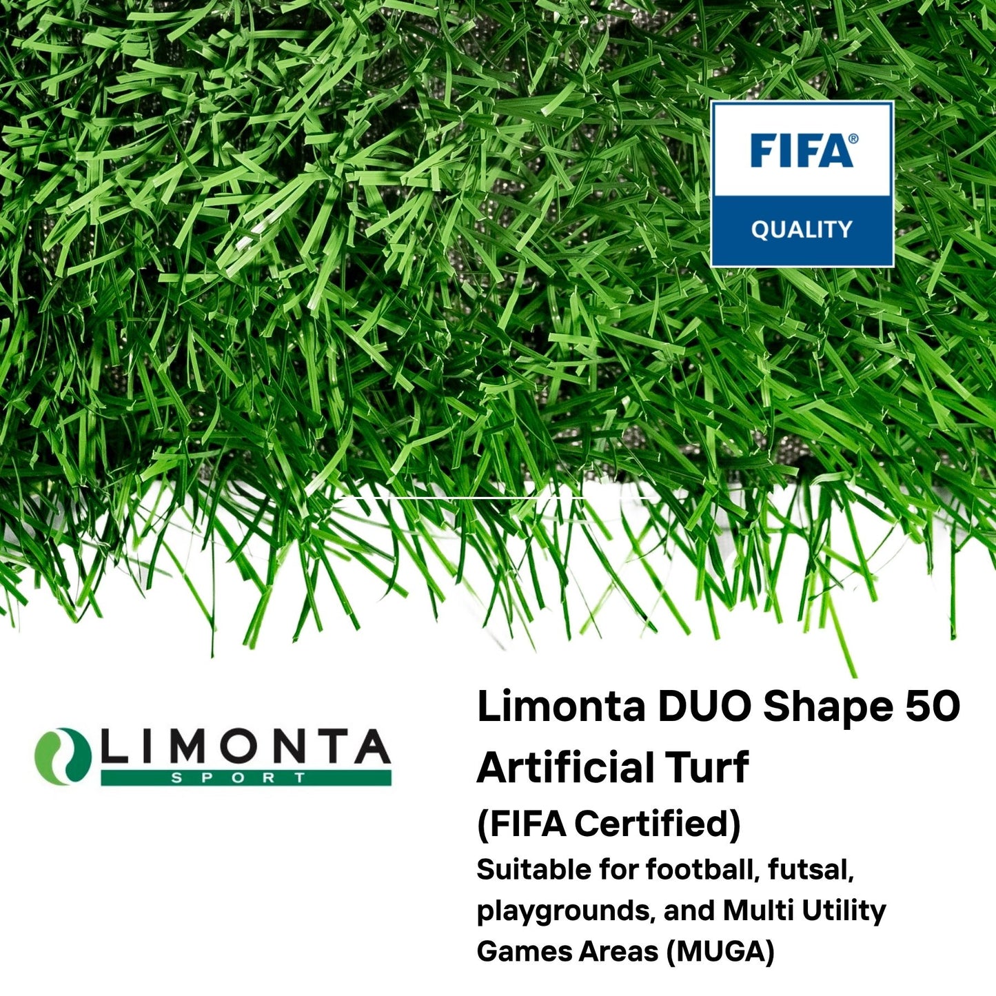 Artificial Turf (FIFA Certified) - DUO Shape 50 (Limonta Sport)