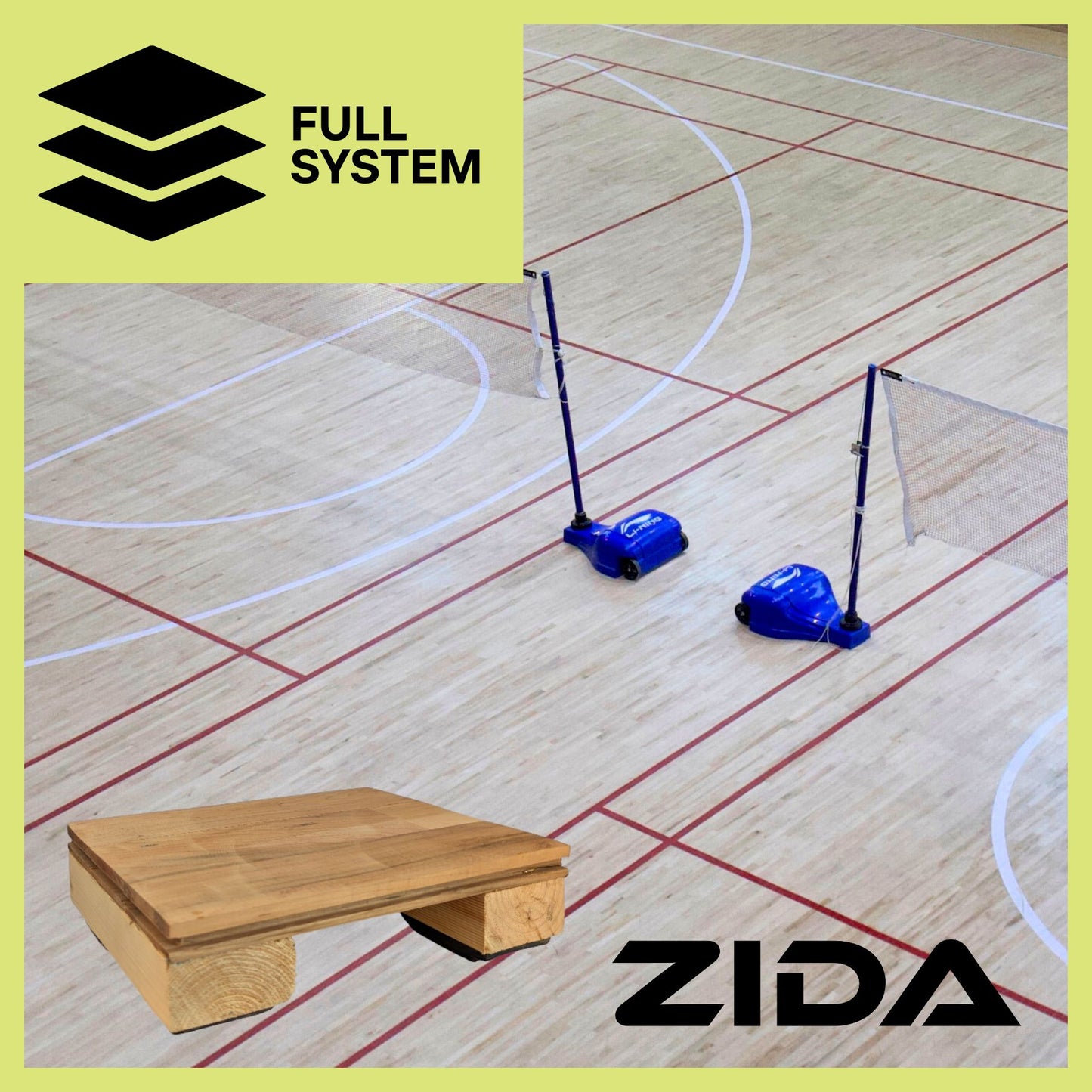 ZIDA Bounce Teakwood Floor System