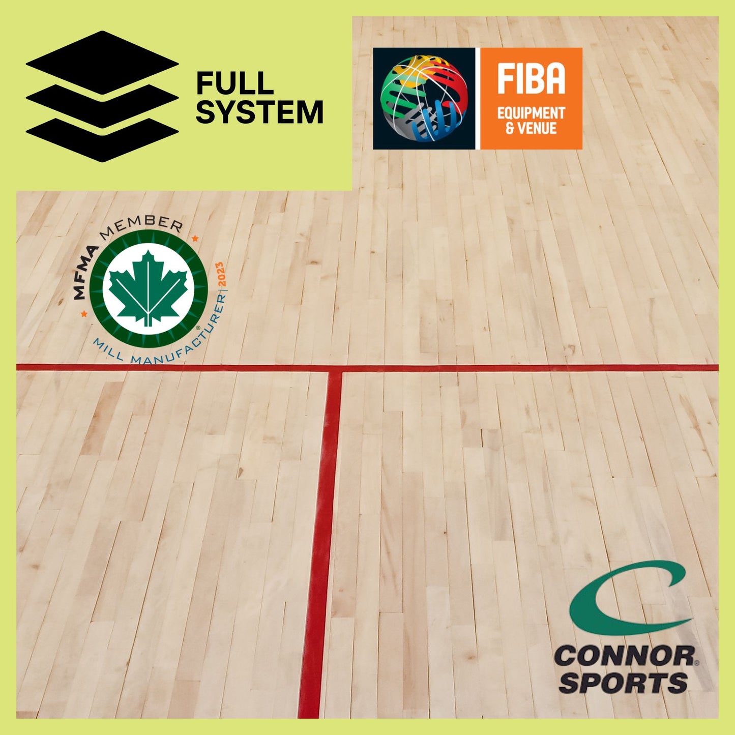 Connor Sports Maple Floor System (FIBA Certified)