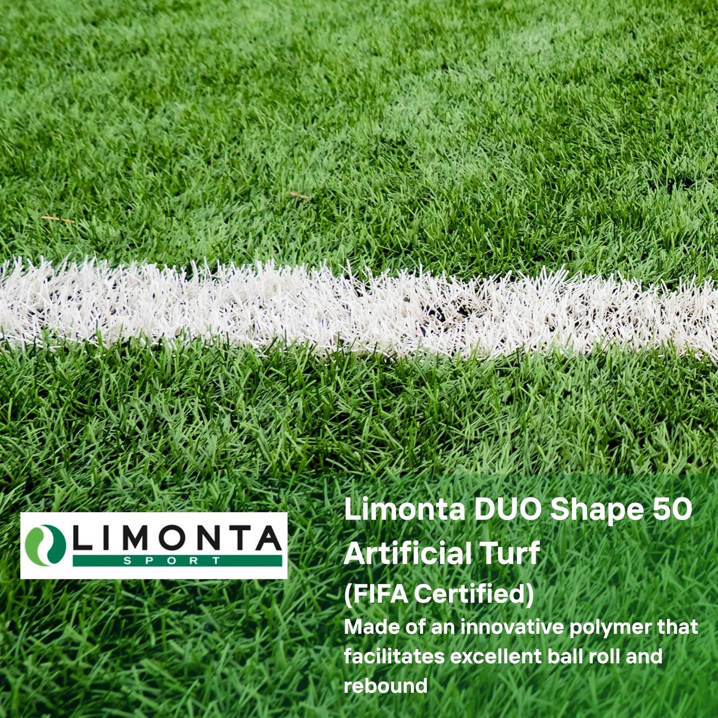 Artificial Turf (FIFA Certified) - DUO Shape 50 (Limonta Sport)